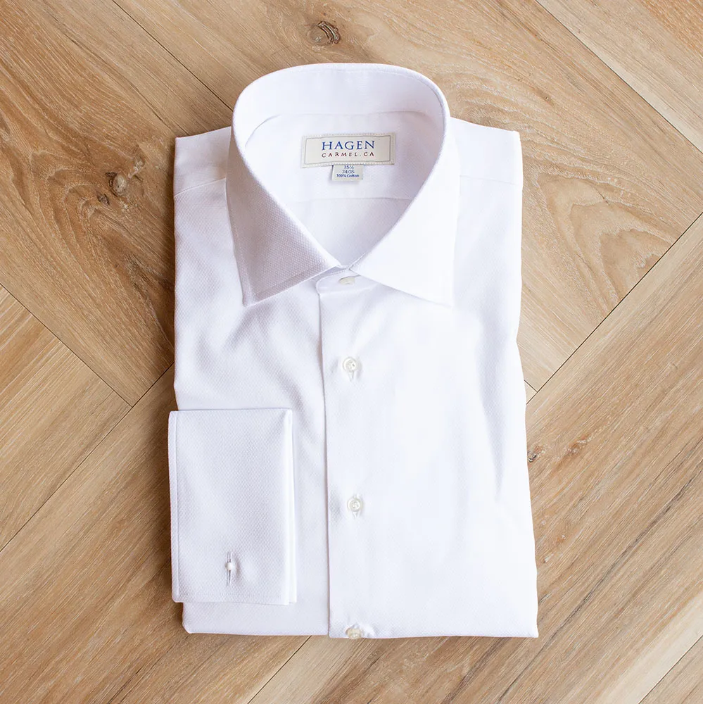 HAGEN Hybrid Formal Shirt Pique Pattern