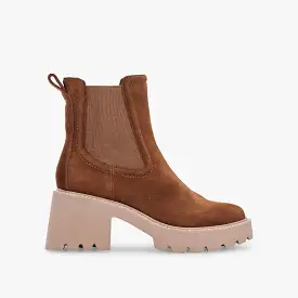 HAWK H20 WIDE BOOTIES DK BROWN SUEDE