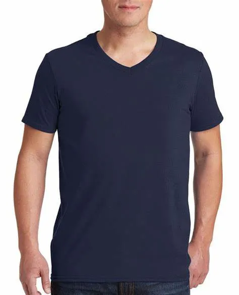 Heavyweight V-Neck Plain Athletic Fit T-Shirt