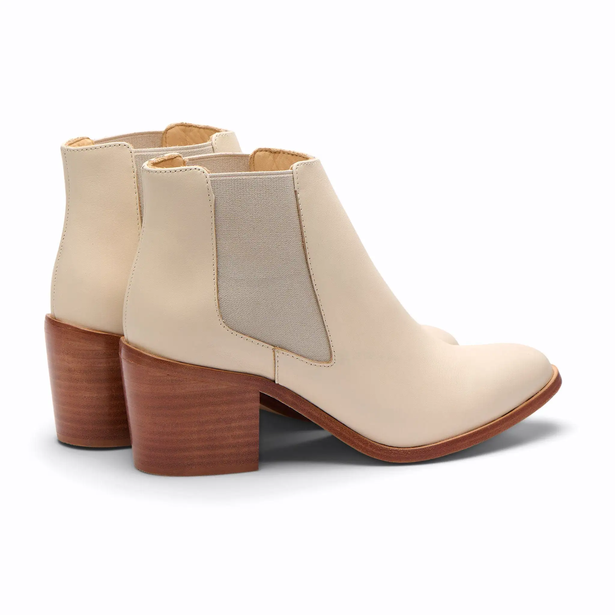 Heeled Chelsea Boot Bone