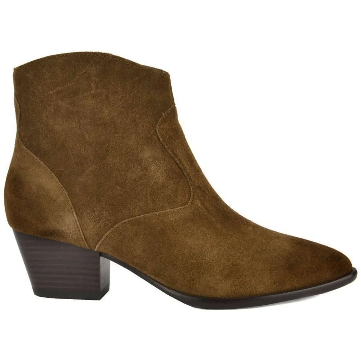 Heidi Bis Suede Leather Women's Heeled Ankle Boots