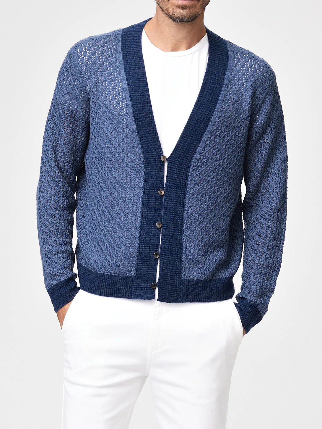 Hewson Cardigan - Lagoon Mist