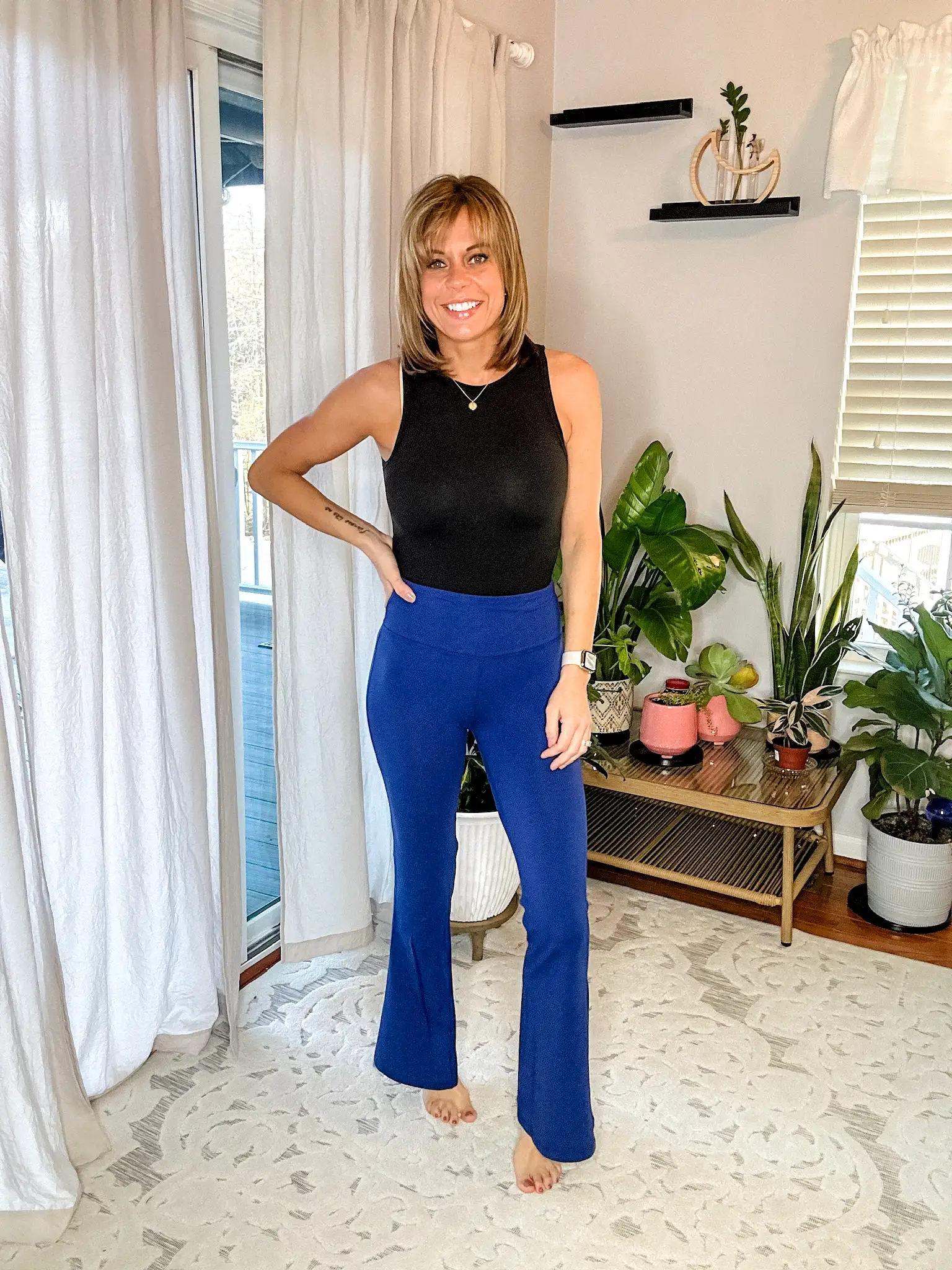 High Waist Yoga Flare Pants