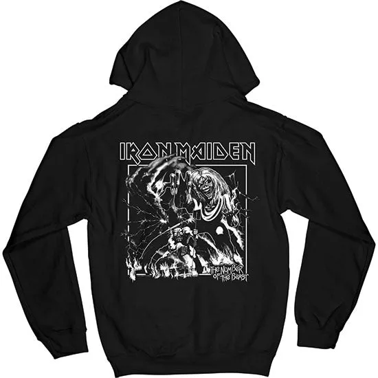 Hoodie - Iron Maiden - Number of the Beast - One Colour - Pullover