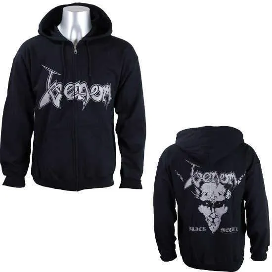 Hoodie - Venom - Black Metal - Zip