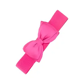 Hot Pink Vintage Bow Belt