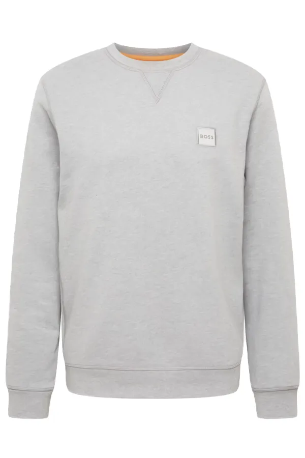 Hugo Boss Westart Patch Logo Sweatshirt Grey