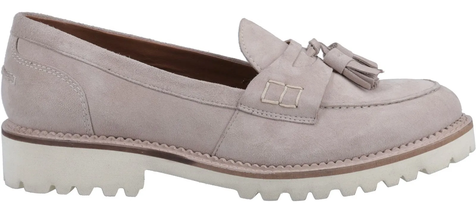 Hush Puppies Ginny Womens Suede Leather Loafer