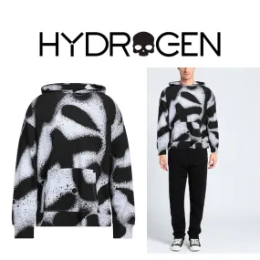 Hydrogen  |Long Sleeves Cotton Logo Hoodies