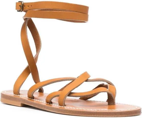 K. Jacques Zeno calf-leather sandals Brown