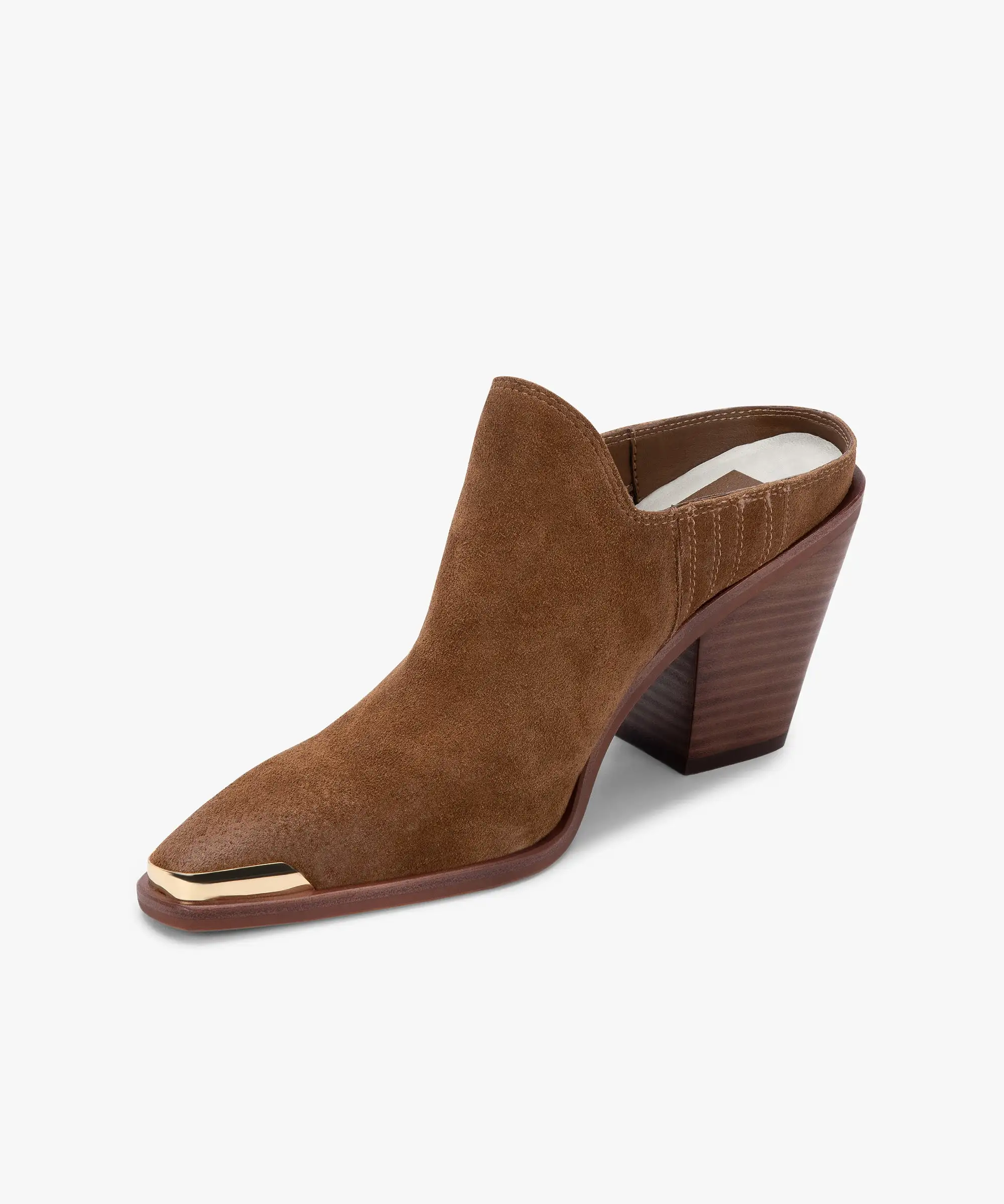 KATE HEELS DK BROWN SUEDE re:vita