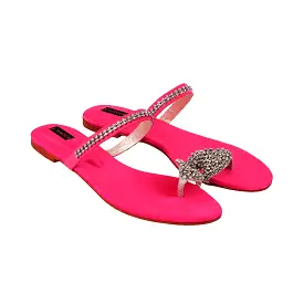 Kenza Flats - Hot Pink