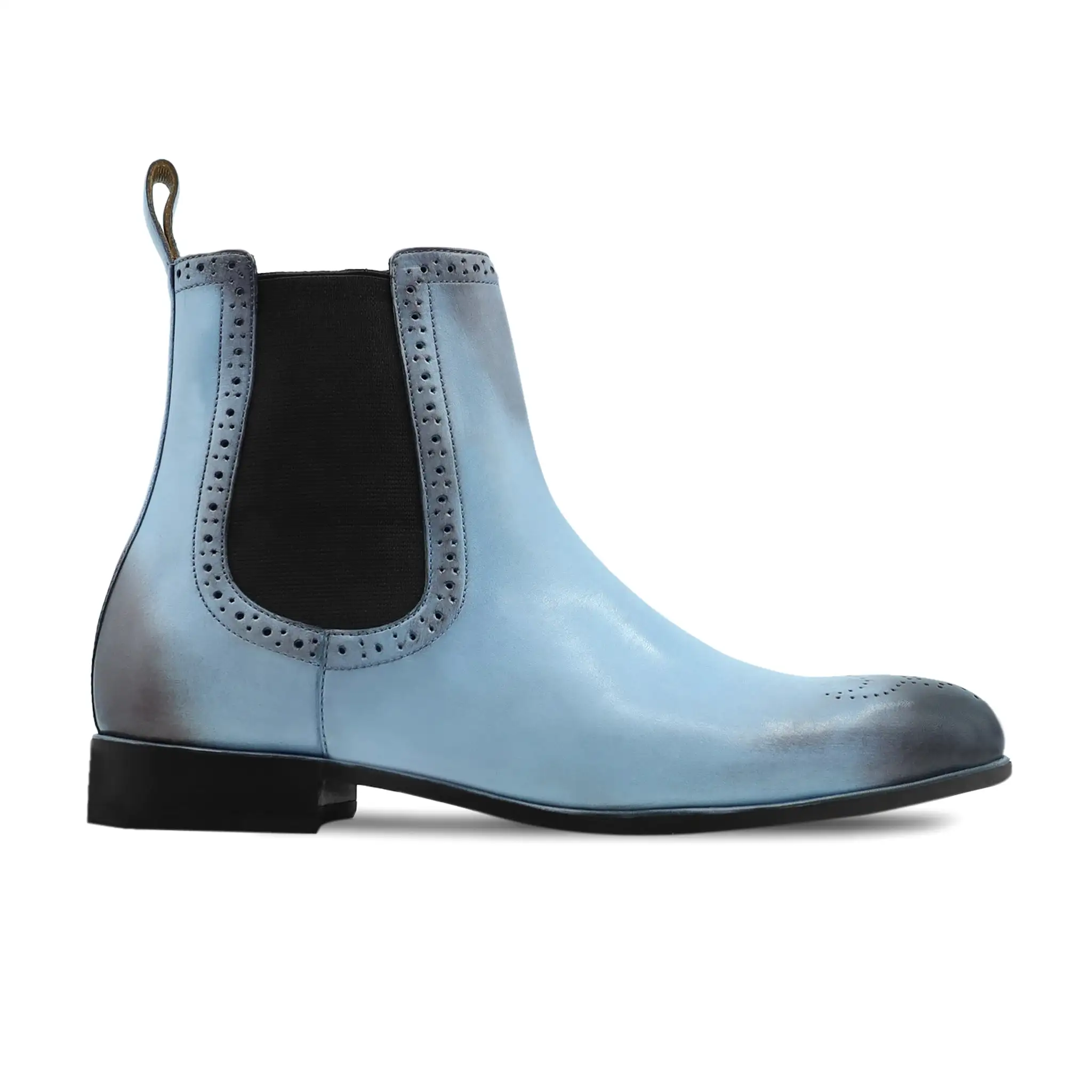 Lakewood - Men's Burnish Ice Blue Calf Leather Chelsea Boot