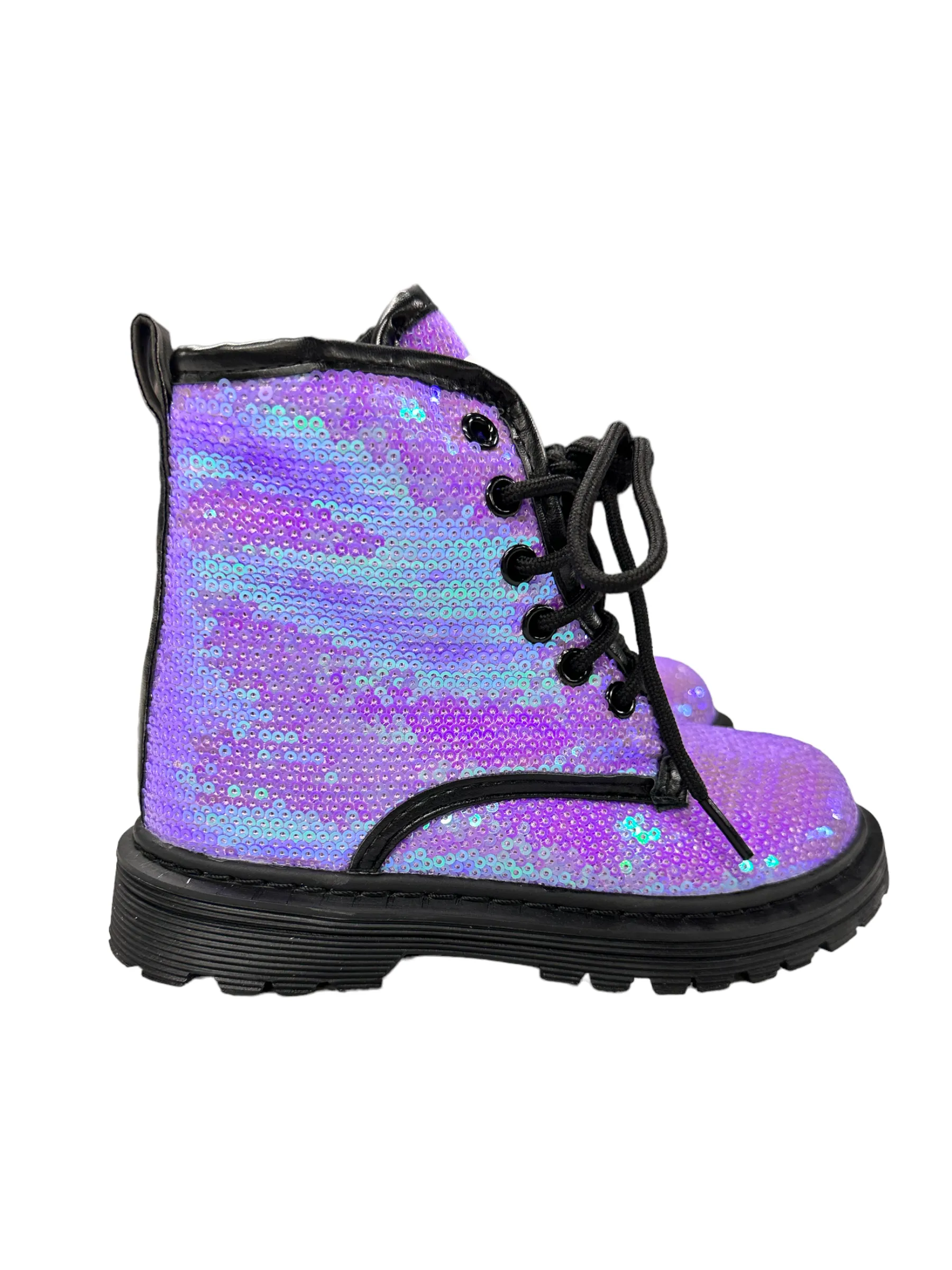 Lavender Sequin Boots