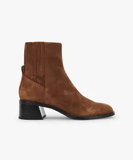 LAYTON BOOTIES DK BROWN SUEDE