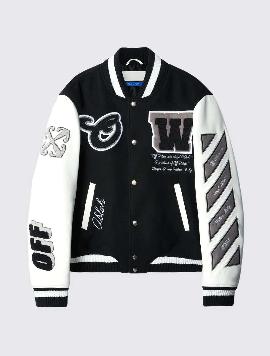 Leather Wool Varsity Jacket