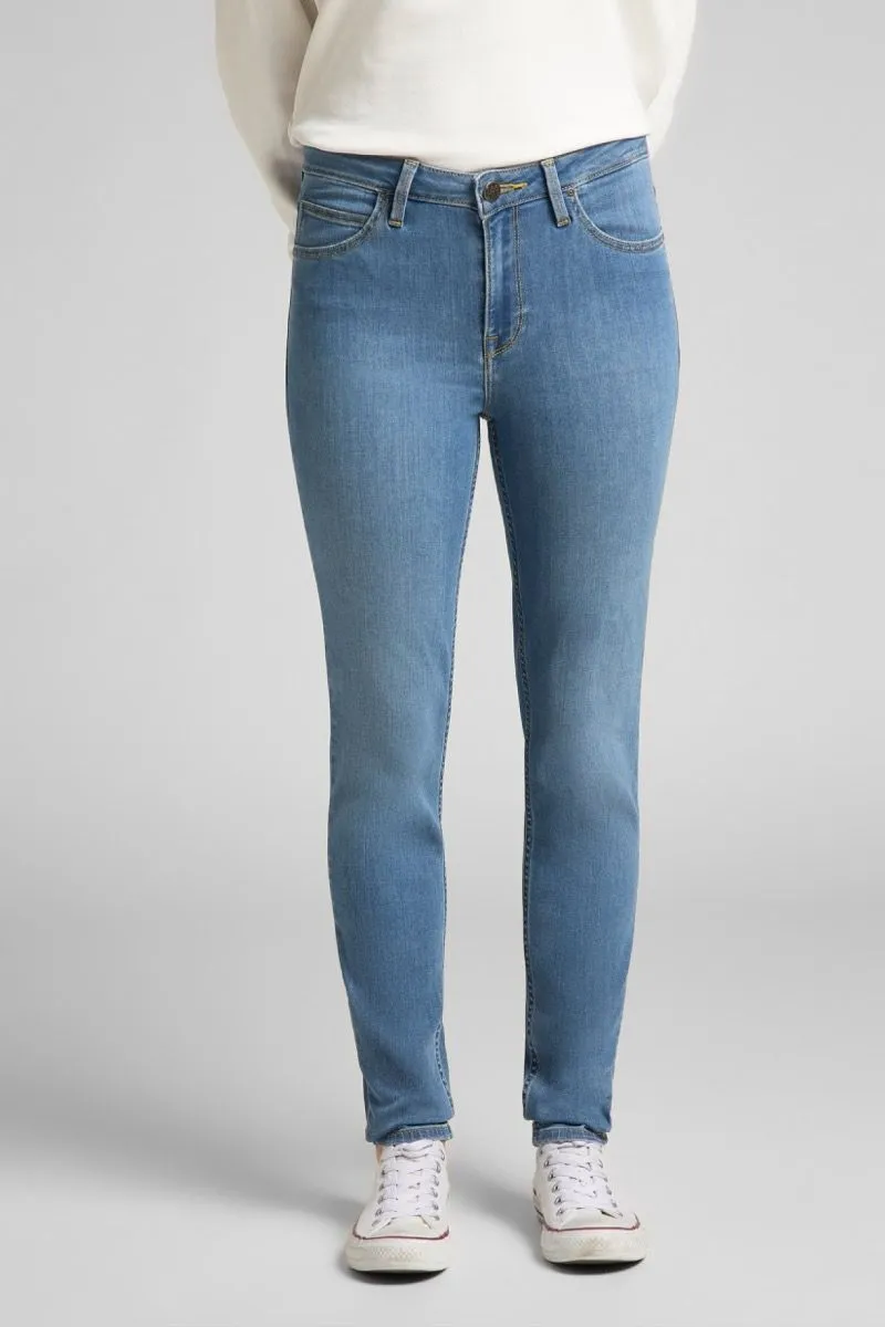 Lee Scarlett Skinny Stretch Jeans Mid Blue