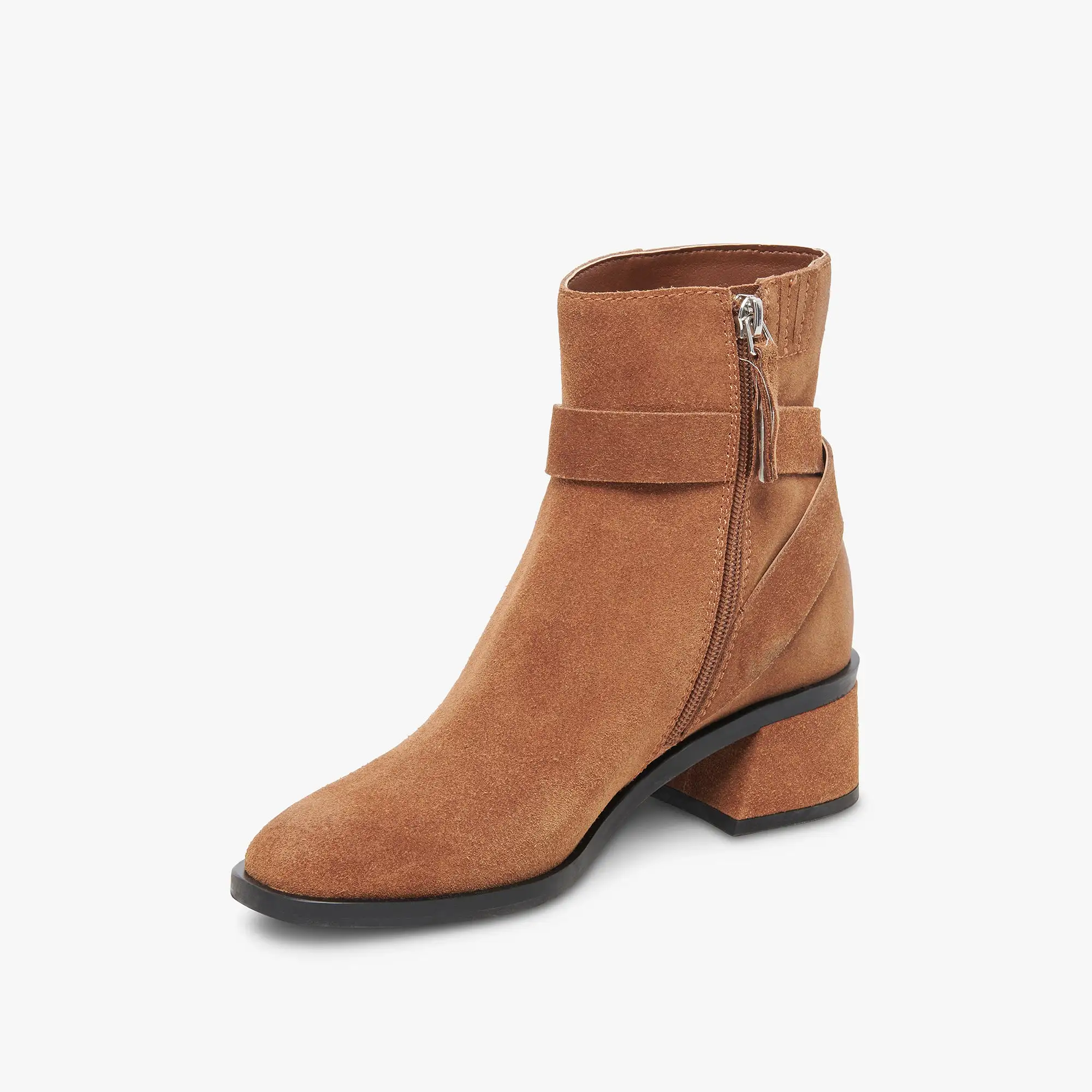 LELAND BOOTIES BROWN SUEDE