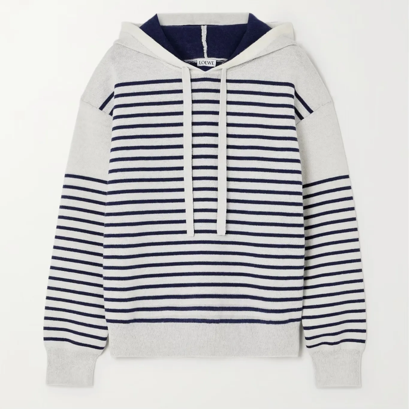 LOEWE  |Stripes Wool Logo Hoodies & Sweatshirts