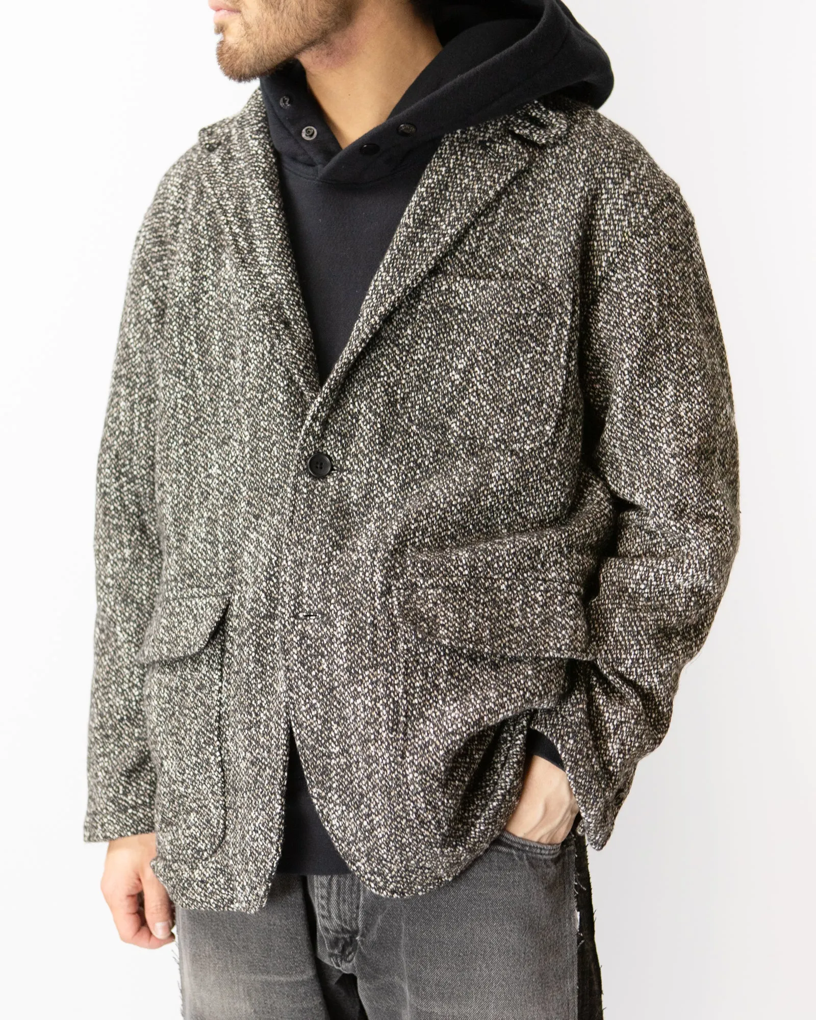 Loiter Jacket – Brown/Black Homespun Wool