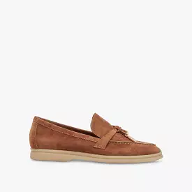 LONZO FLATS BROWN SUEDE