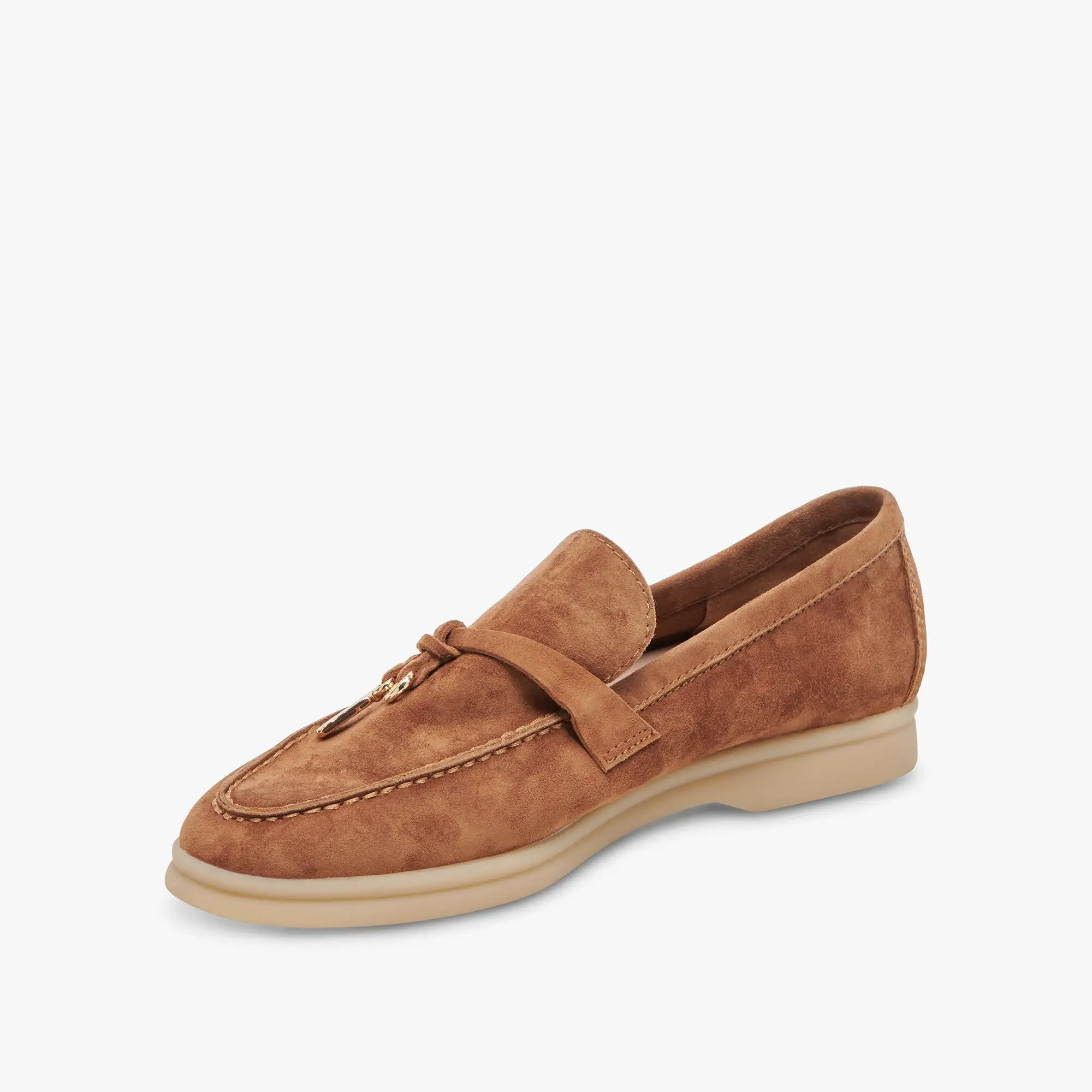 LONZO FLATS BROWN SUEDE