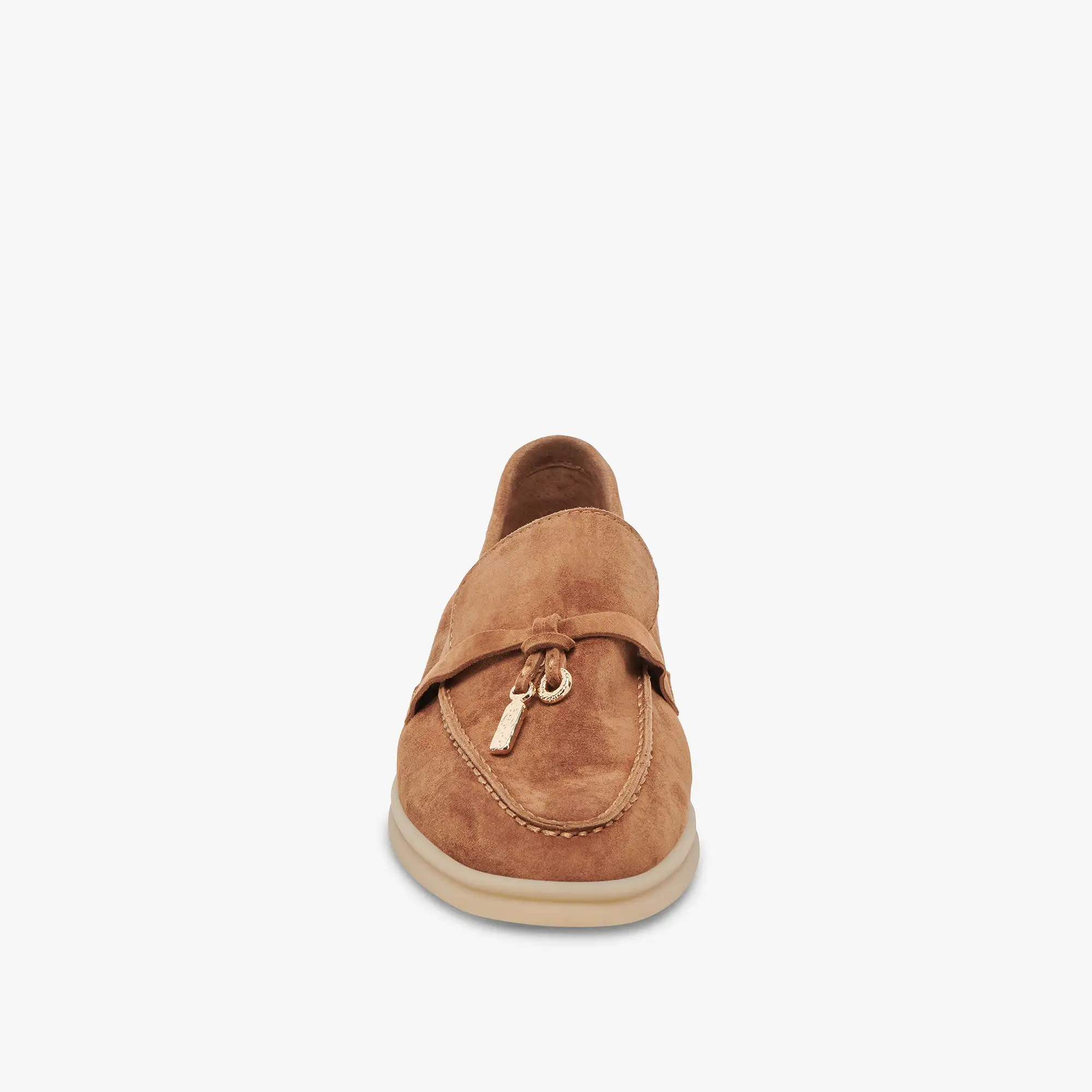 LONZO FLATS BROWN SUEDE