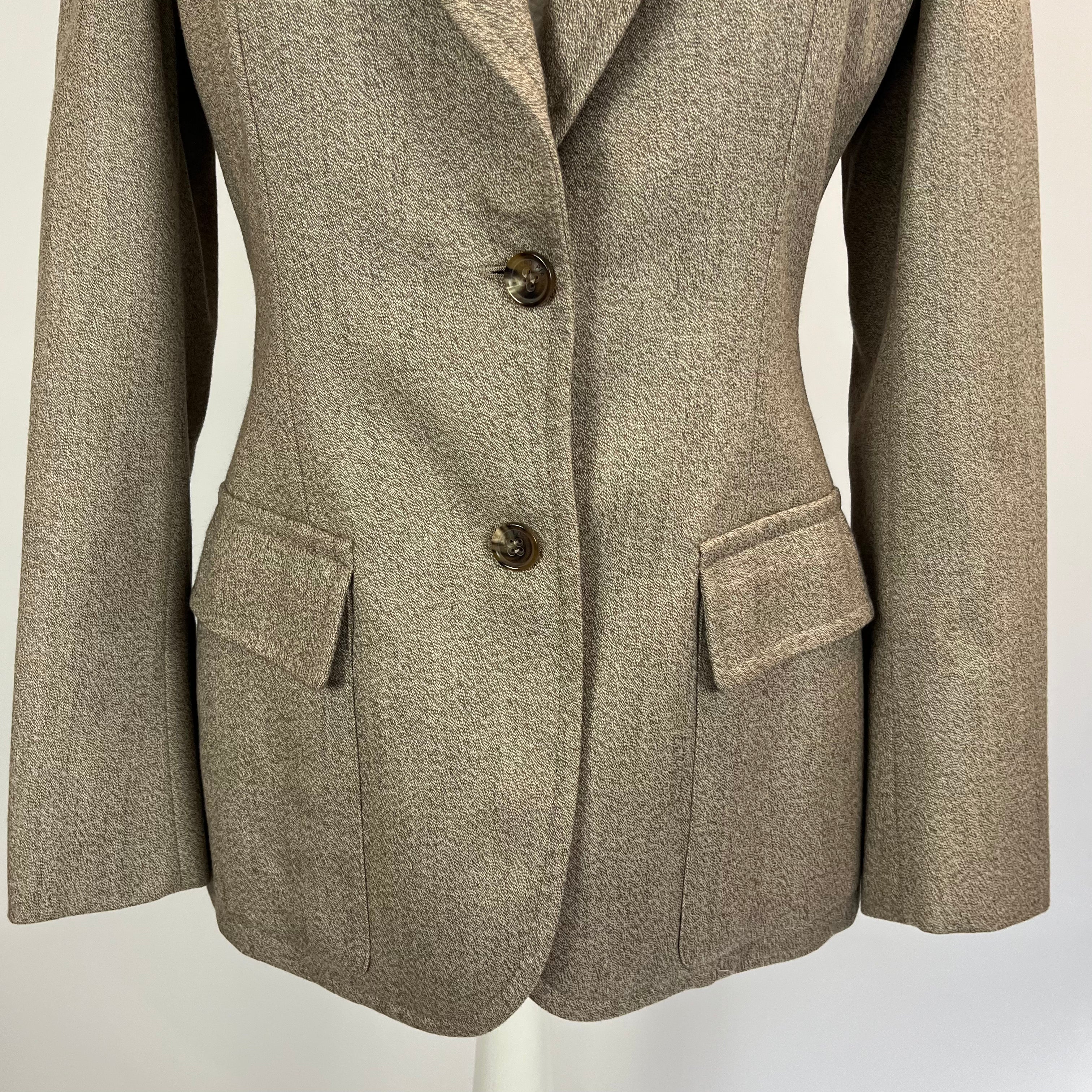 Loro Piana 3000 Beige Marl Cashmere Jacket M