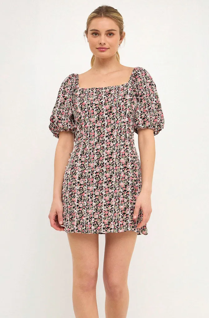 LOVE YOU MEAN IT FLORAL DRESS