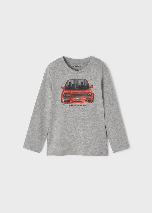 L/s shirt for boy - Grey vigor