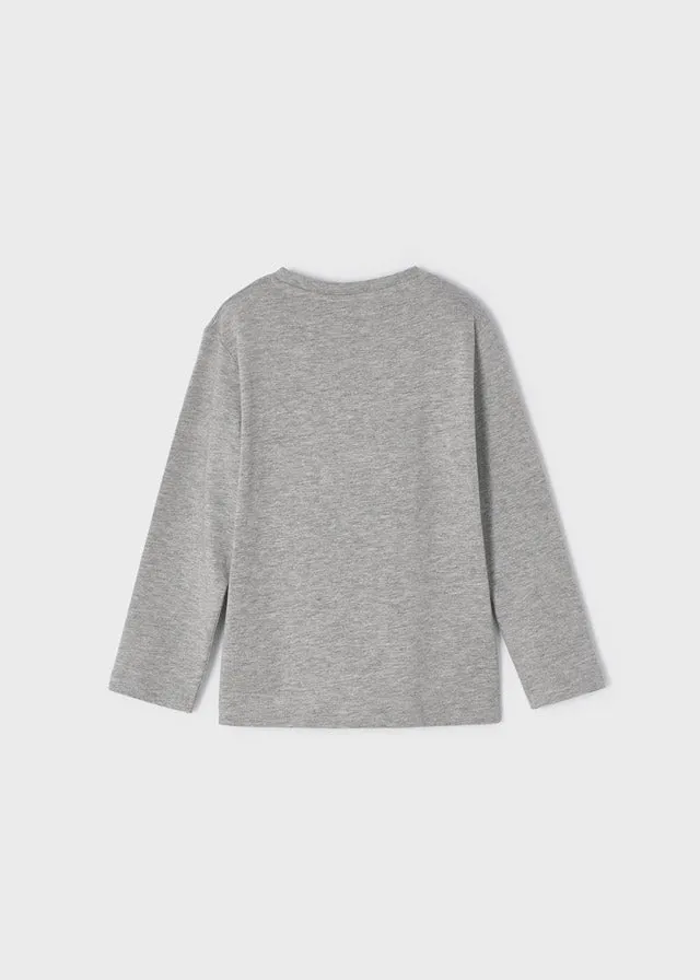 L/s shirt for boy - Grey vigor