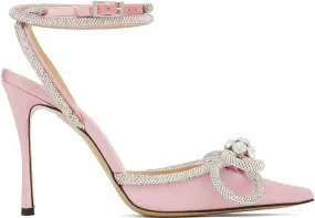 MACH & MACH Pink Double Bow 110 Heels