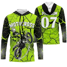 Maillot Cross Protection UV, Cadeau Personnalisé Pilote Moto Cross, Maillot De Course Jersey - CT20122223