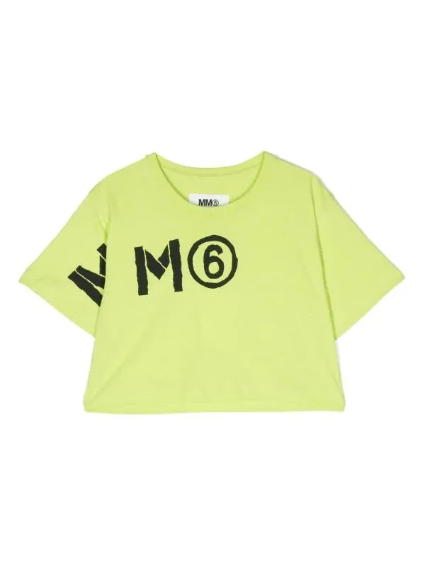 Maison Margiela T-Shirt M6 Logo Green