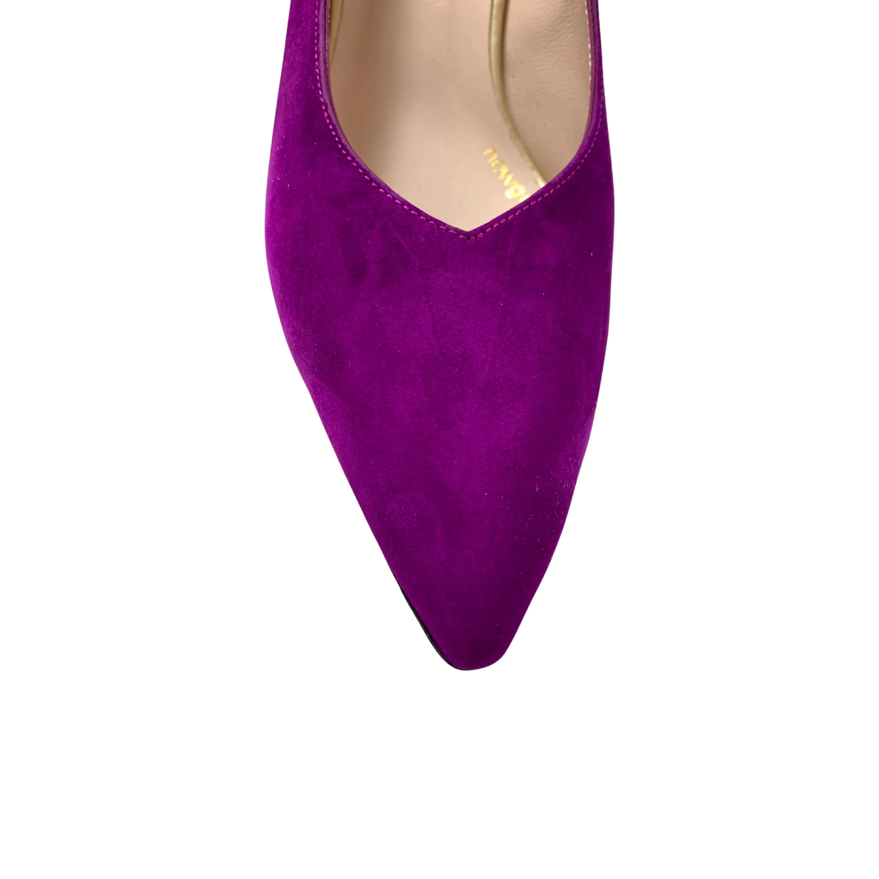 Masana Orchid Suede Block Heel Pump