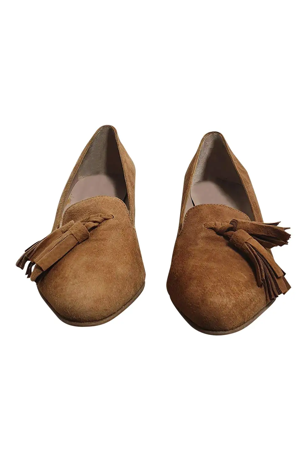 MASCARO Cindy Brown Suede Almond Toe Court Shoes (EU 37 | UK 4)