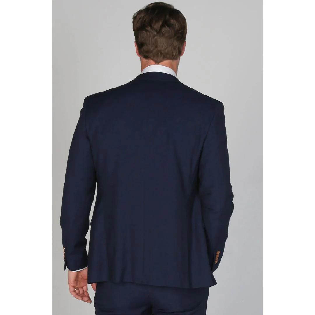 Mayfair- Men's Plain Navy Blazer