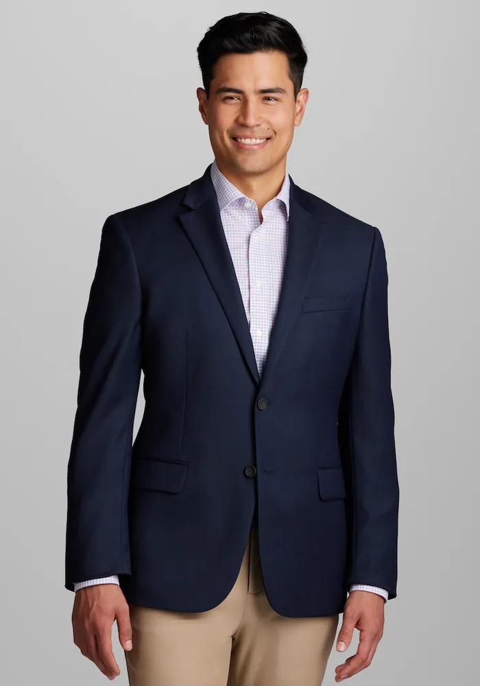 Men's Traveler Collection Tailored Fit Blazer at Jos. A. Bank, Blue/Bright Navy,