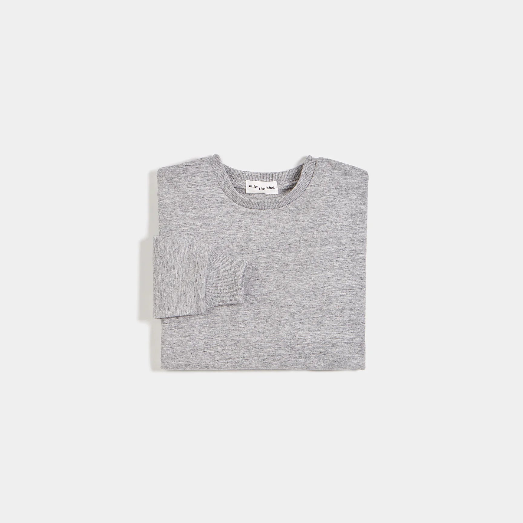 Miles The Label - Miles Basics Heather Grey Sweatshirt