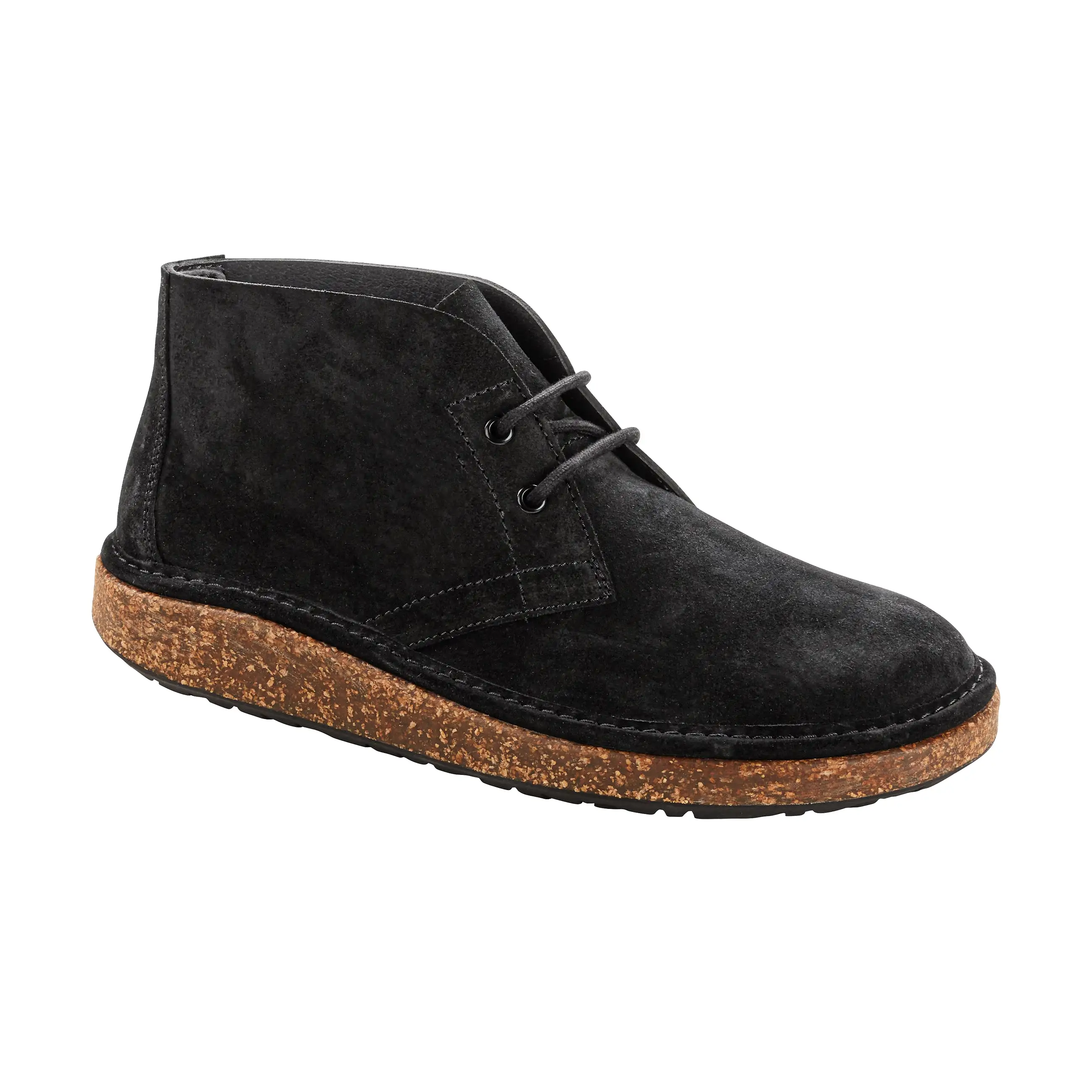 Milton Black Suede Leather