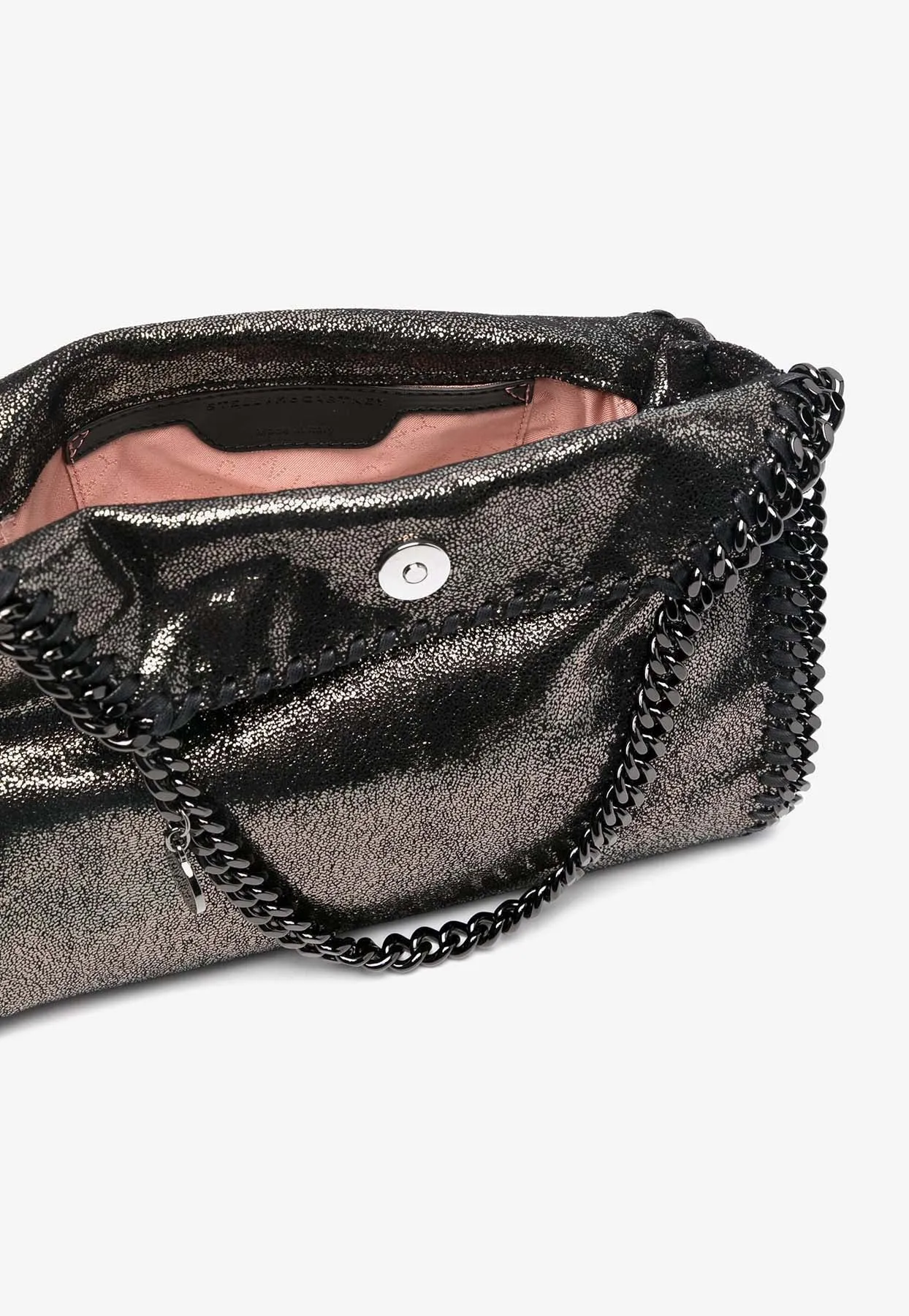 Mini Falabella Metallic Faux Leather Tote Bag