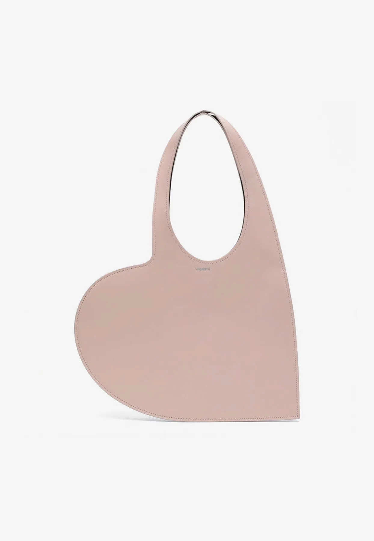 Mini Heart Leather Tote Bag