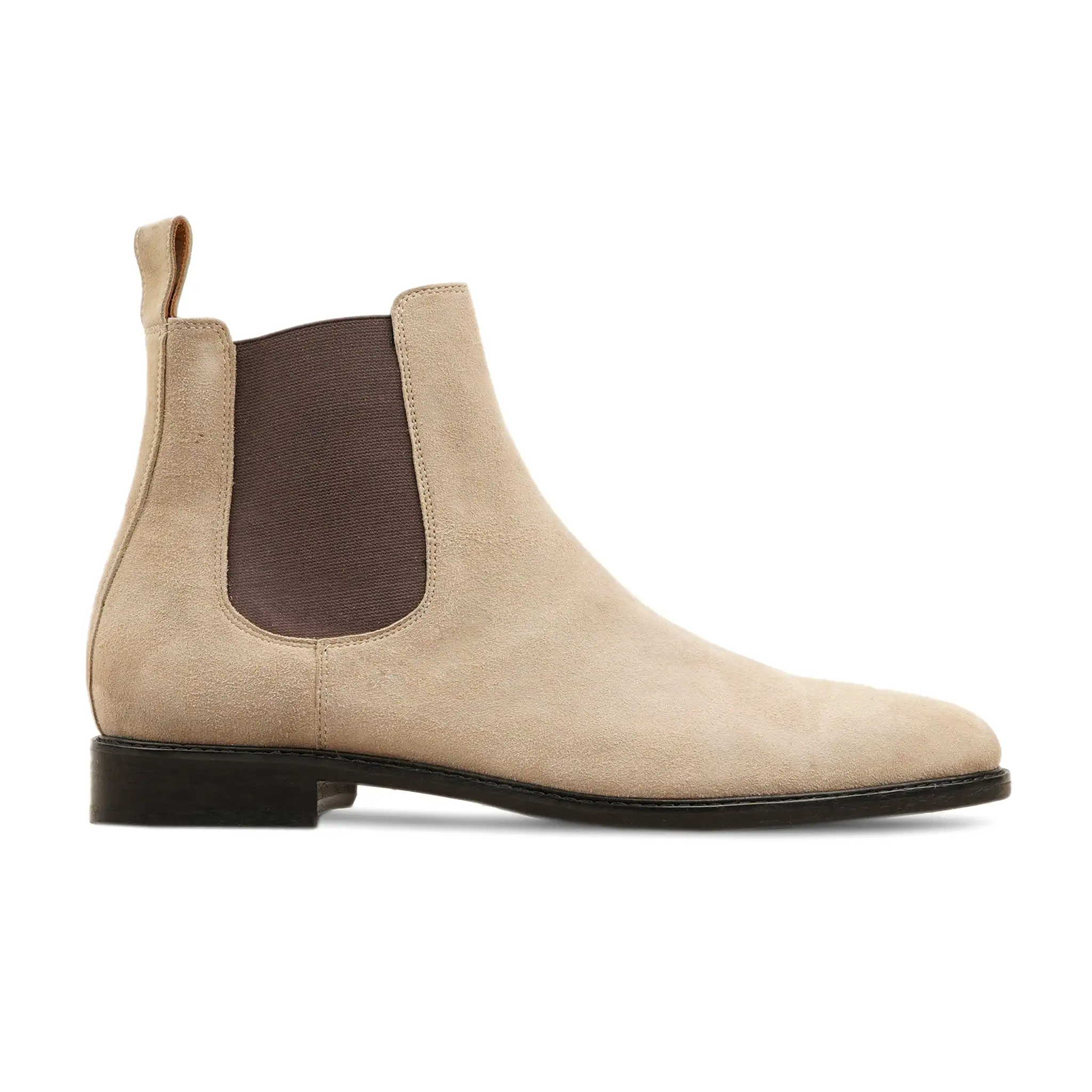 Moscon - Men's Natural Kid Suede Chelsea Boot