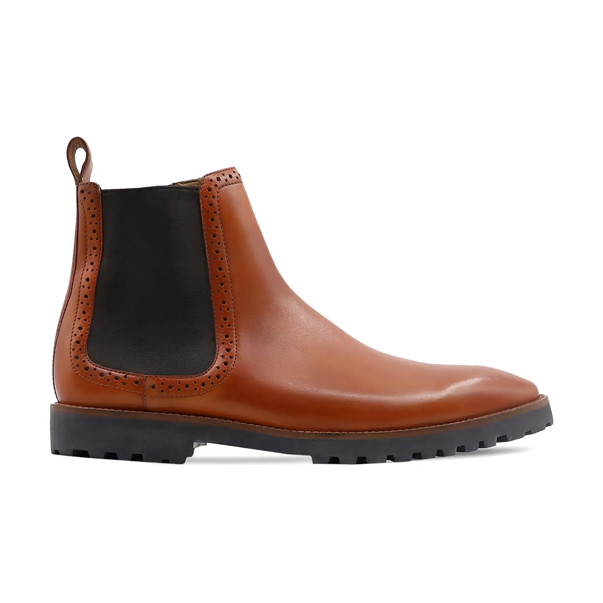 Namey - Men's Tan Calf Leather Chelsea Boot