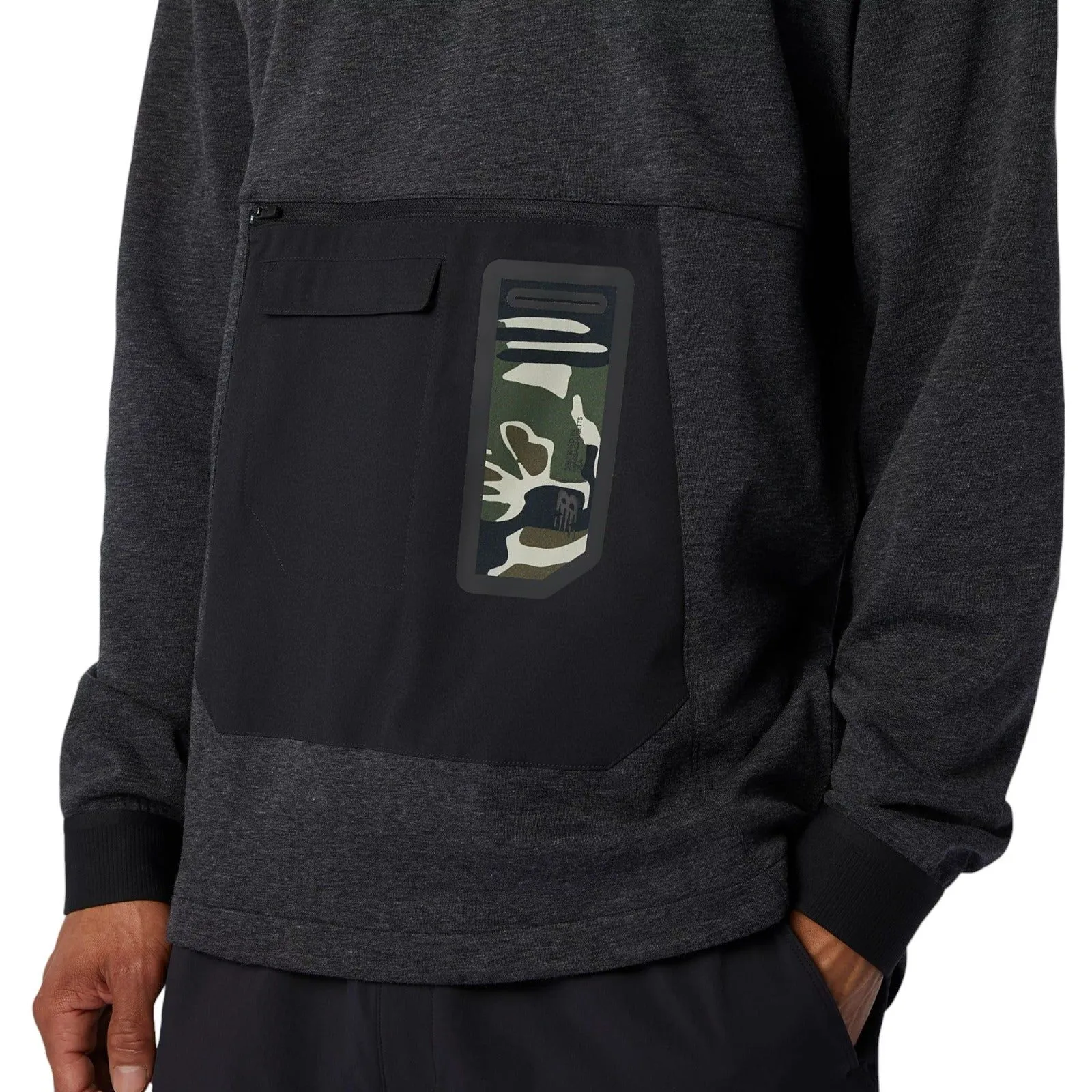 New Balance Men's Fortitech Pullover Hoodie Camo - Grey