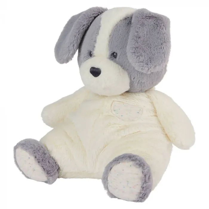 Oh So Snuggly Grey & White Newborn Toy Plush Puppy Dog