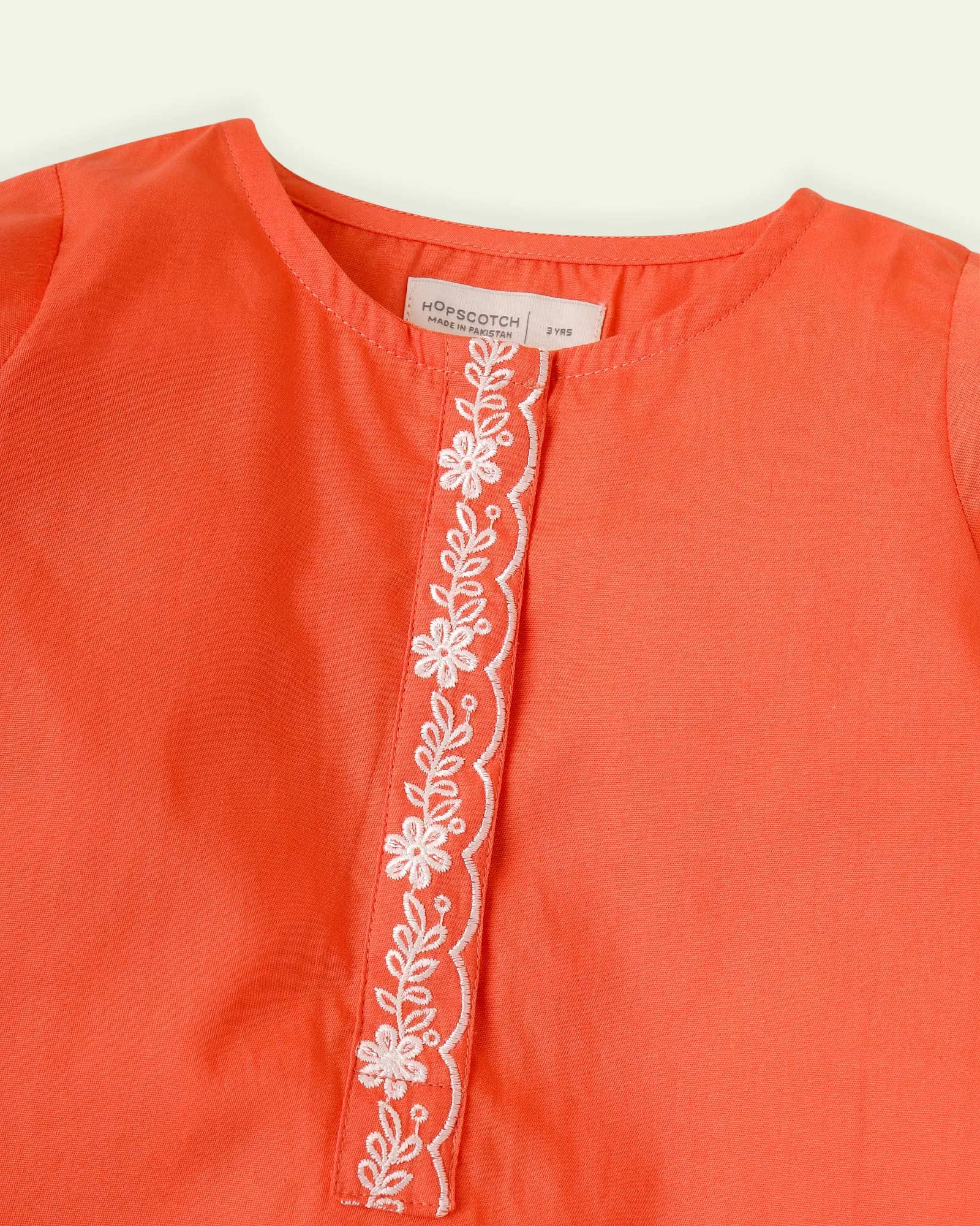 Orange Fusion Tunic Set