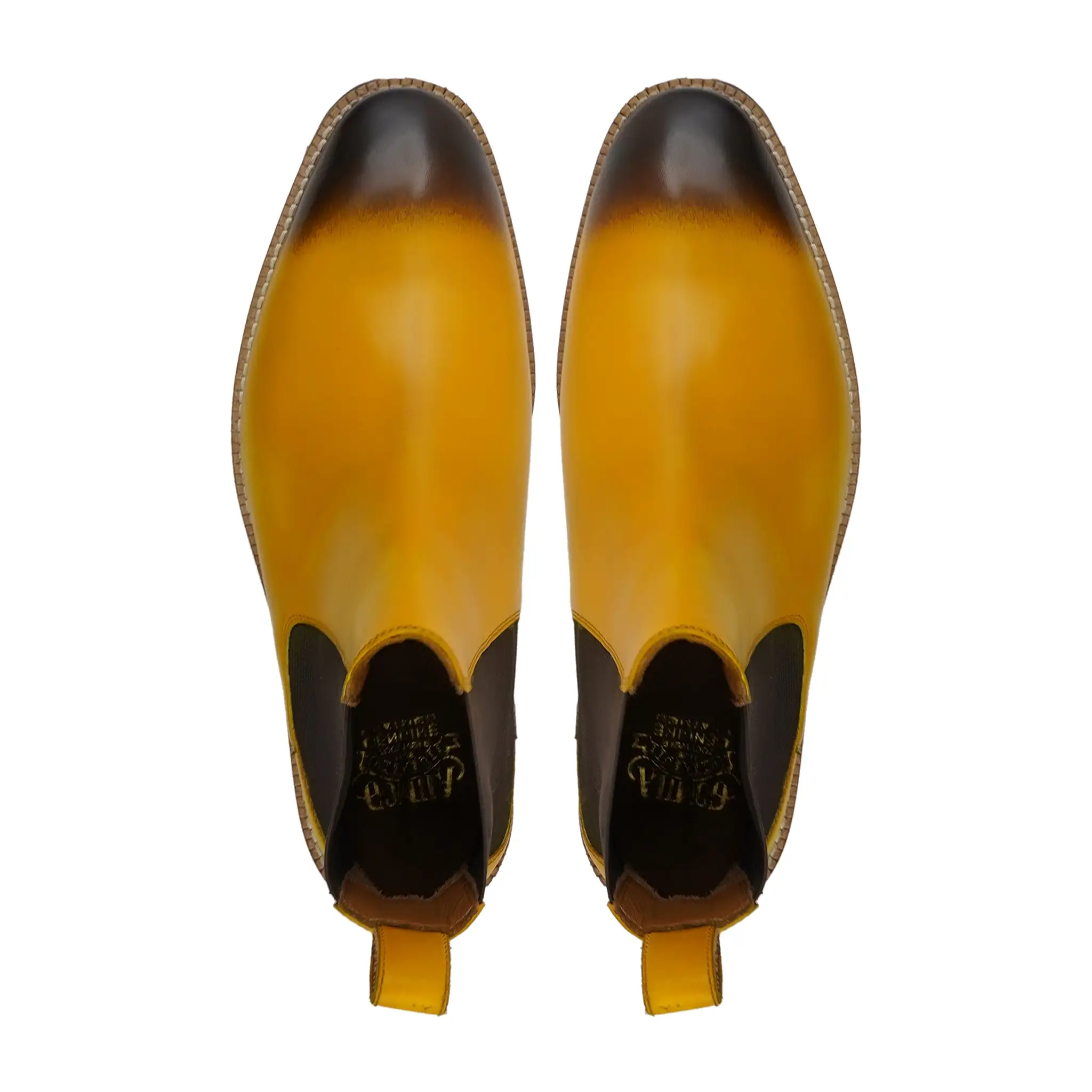 Ostend - Men's Burnish Yellow Calf Leather Chelsea Boot