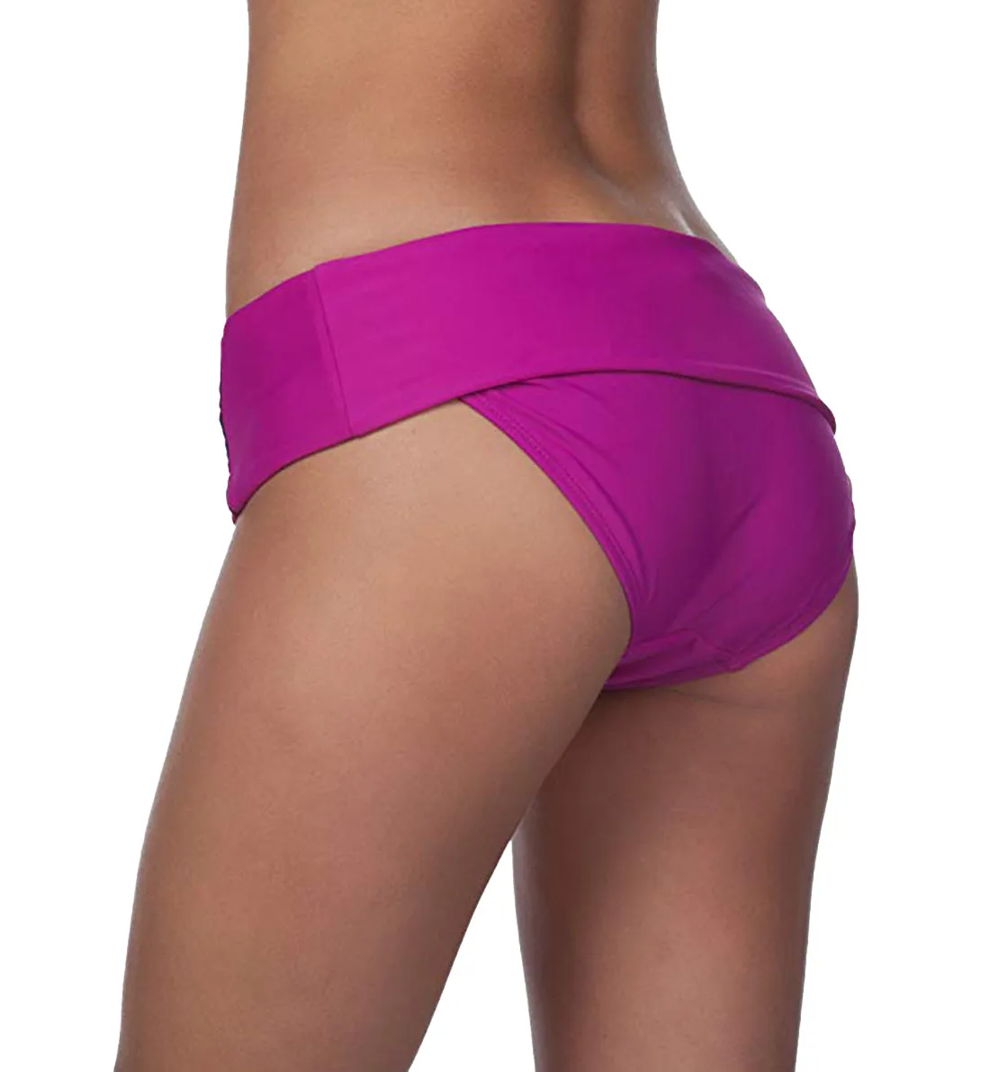 Panache Veronica Folded Swim Brief (SW0647) - Magenta