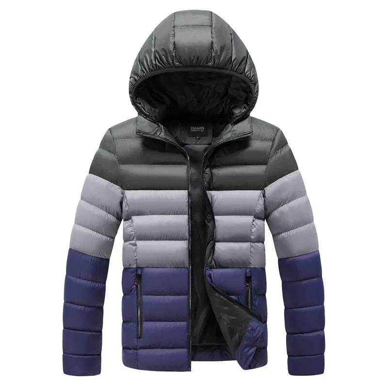 Parka d'hiver à capuche chaude pour homme 1kg CHAIFENKO – Down Jacket